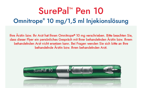 Omnitrope® 10 mg Reichweitentabelle