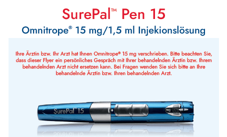 Omnitrope® 15 mg Reichweitentabelle