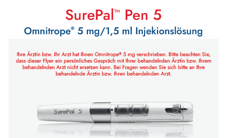 Omnitrope® 5 mg Reichweitentabelle