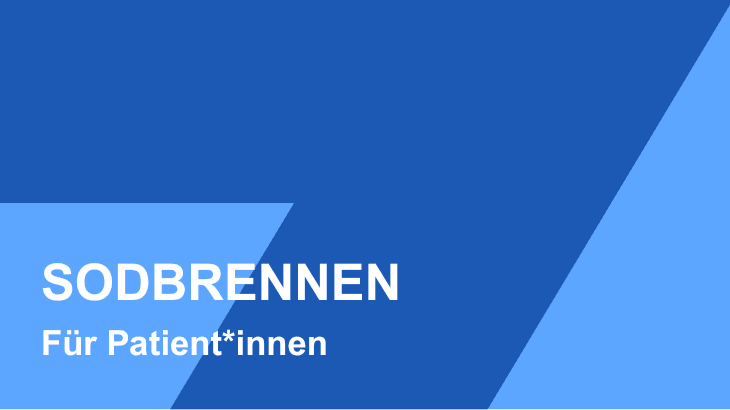 Sodbrennen Patienteninformation